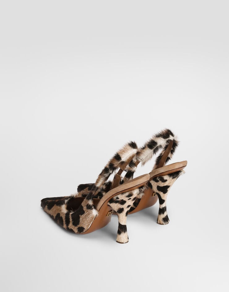Dolce & Gabbana Leo kid leather slingback Dolce & Gabbana Leo kid leather slingback Multicolor CG1048A0409
