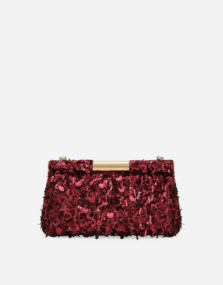 Dolce & Gabbana Bolso de hombro Marlene mediano Burdeos BB7620A5213