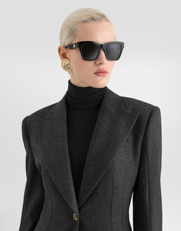 Dolce & Gabbana 西装外套 Turlington 羊毛法兰绒 单排扣 灰 F2JBNTFU291