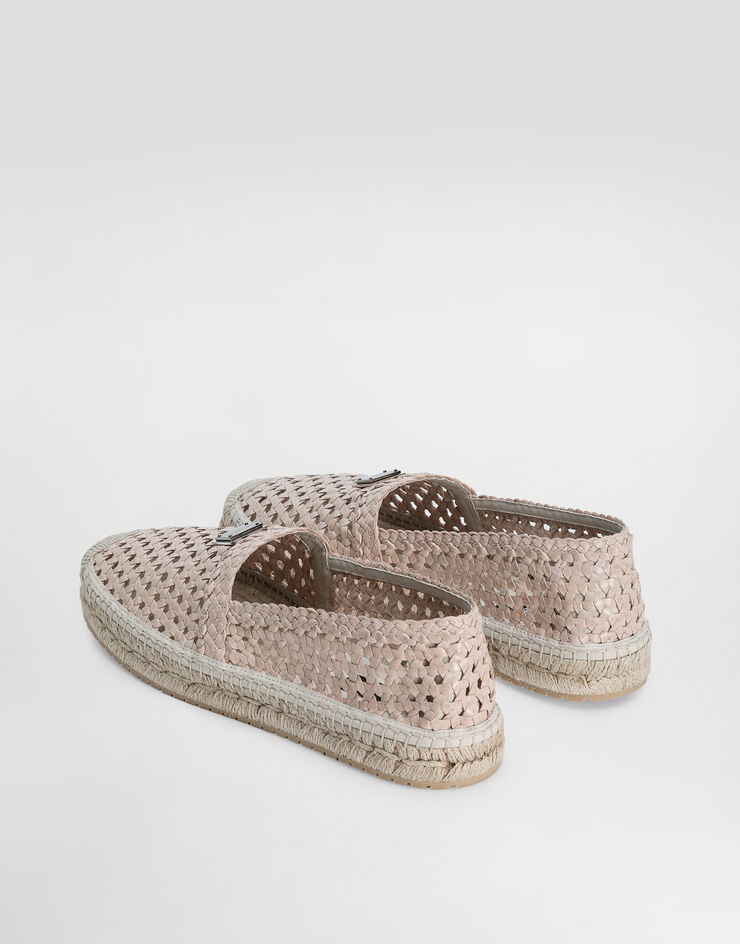 Dolce & Gabbana Alpargata en piel de becerro Beige A50665A9T56