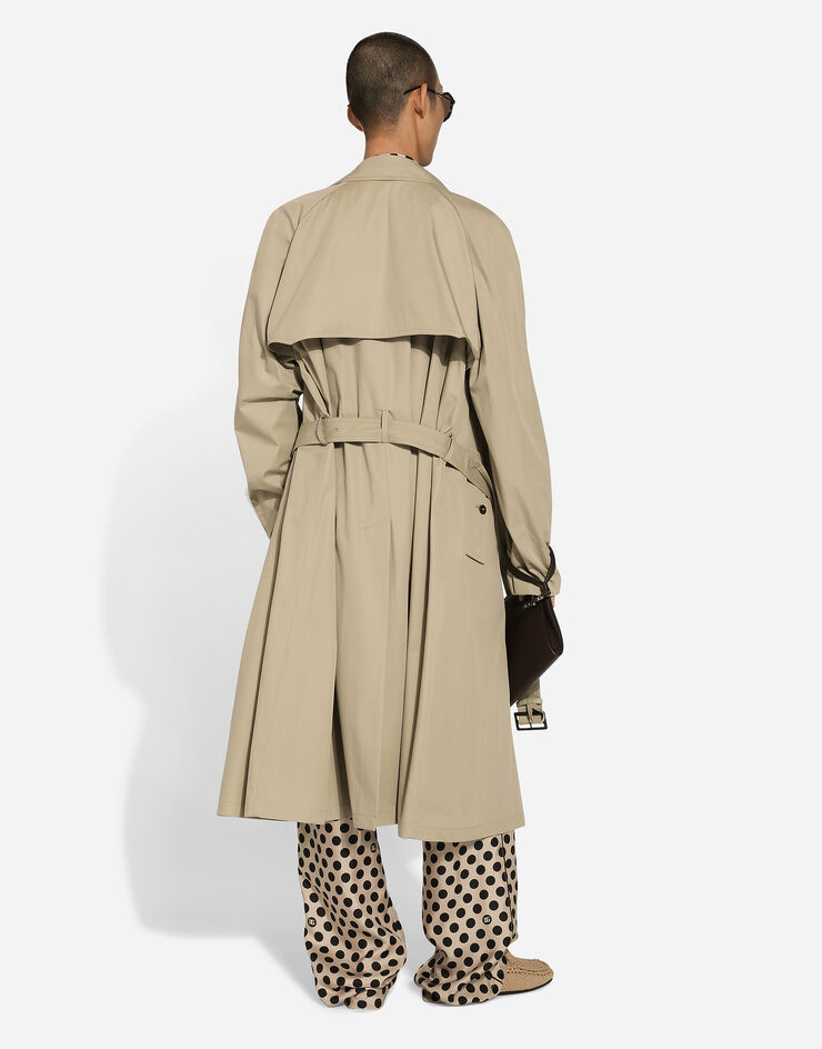 Dolce & Gabbana Zweireihiger Trenchcoat Beige G047QTFU6WI