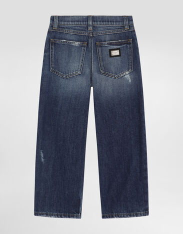 Dolce & Gabbana 5-pocket washed denim trousers Multicolor L42F88LDD53