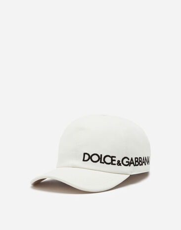 Dolce & Gabbana Baseball cap with Dolce&Gabbana embroidery Multicolor GQ704EG0WP1