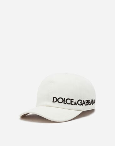 Dolce & Gabbana Baseball cap with Dolce&Gabbana embroidery Green GH874ZFUFJU
