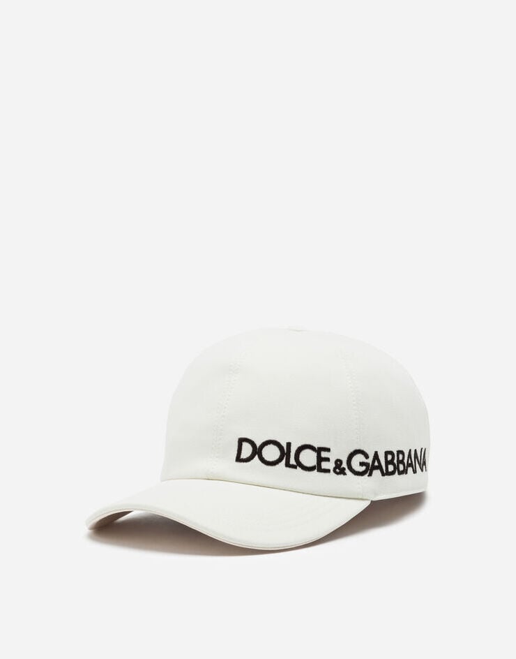 Dolce & Gabbana Baseball cap with Dolce&Gabbana embroidery White GH590ZFU6WU