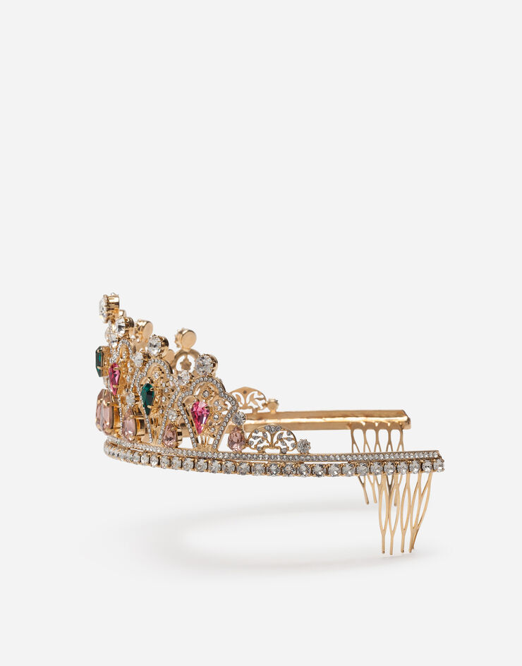 Dolce & Gabbana Tiara with rhinestones ЗОЛОТОЙ WHL8S1W1111