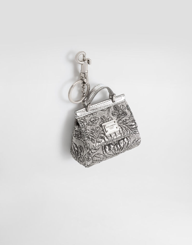 Dolce & Gabbana Brocade airpods case Silver BI3260AR817