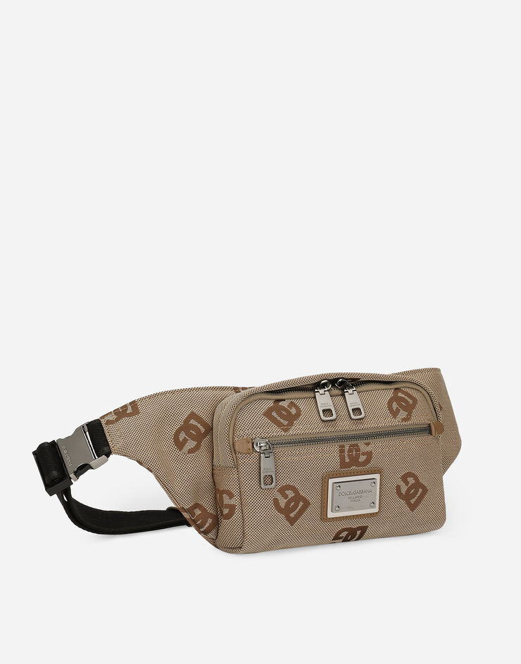 Dolce&Gabbana Маленькая поясная сумка из кордуры коричневый BM2218AN059