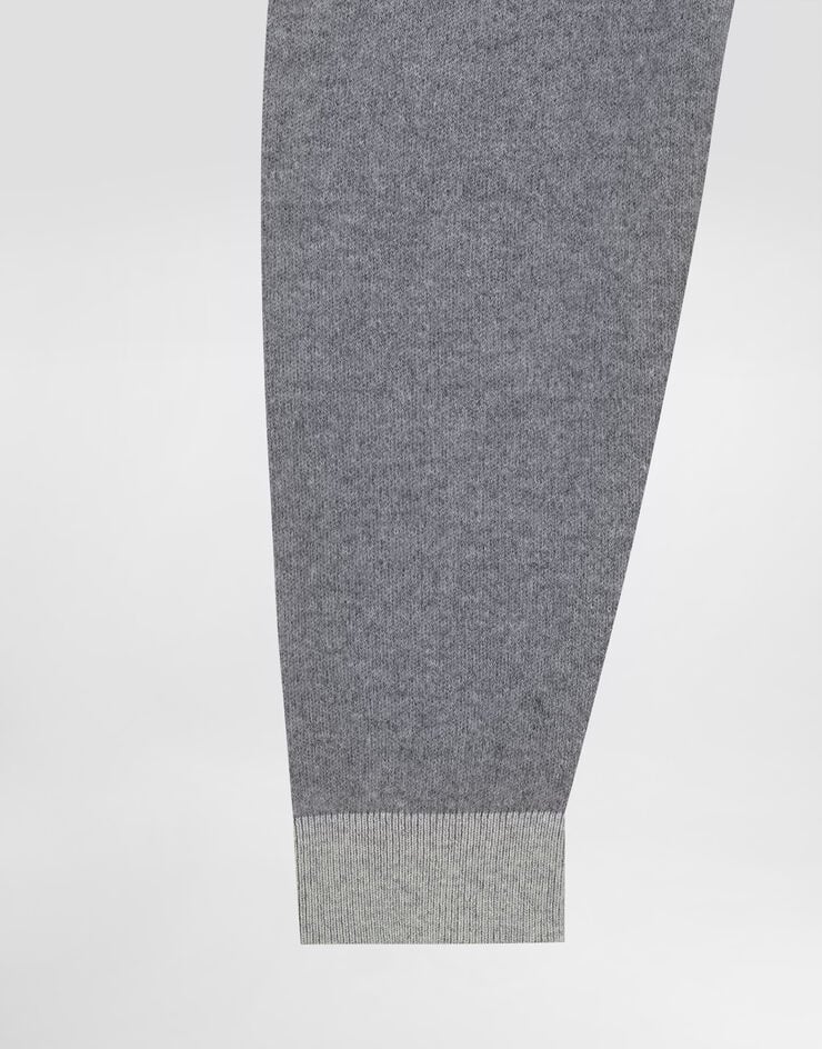 Dolce & Gabbana Pantaloni in felpa di lana e cashmere Grigio L4KP13JGMB8