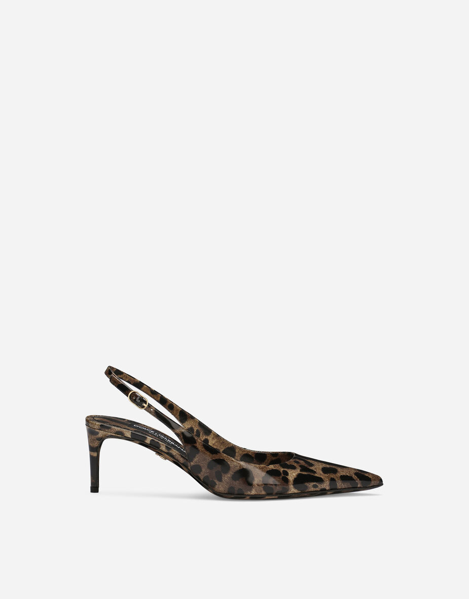 CC Slingback Black Tweed Fabric And Calfskin