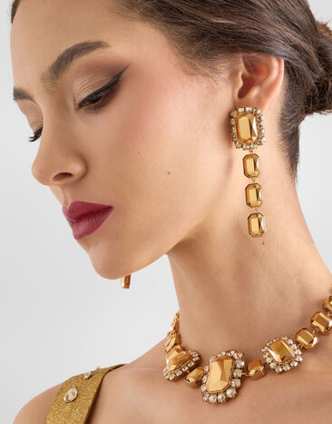 Dolce & Gabbana Earrings with stones Gold WET2X3W1111