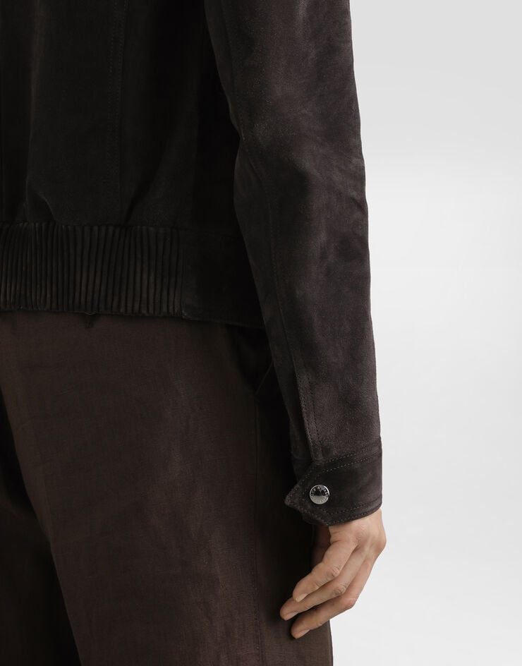 Dolce & Gabbana Calfskin jacket Brown G9AWMLHULU2