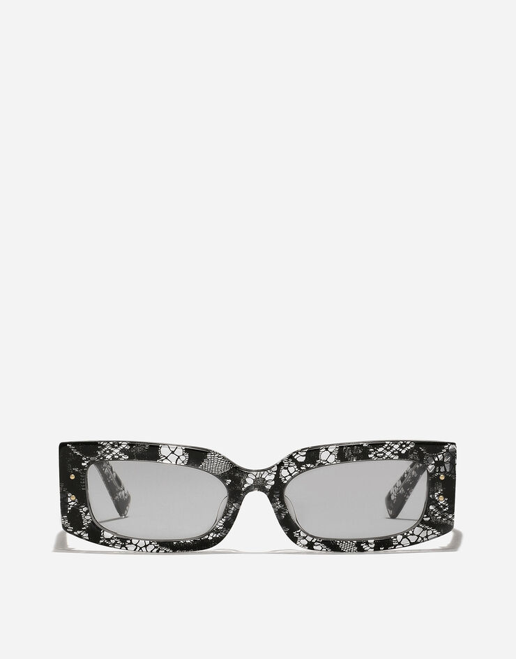 Dolce & Gabbana Gafas de sol DG PLAQUE Encaje Negro VG447AVP871
