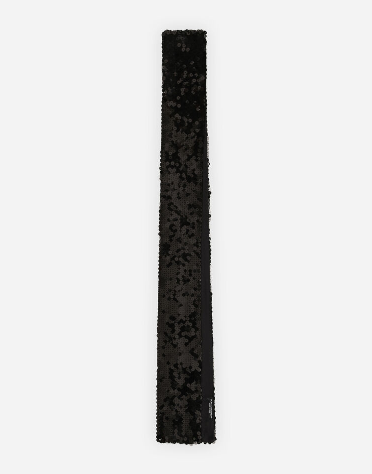 Dolce & Gabbana Bufanda con lentejuelas Negro GQ340EFLSEP