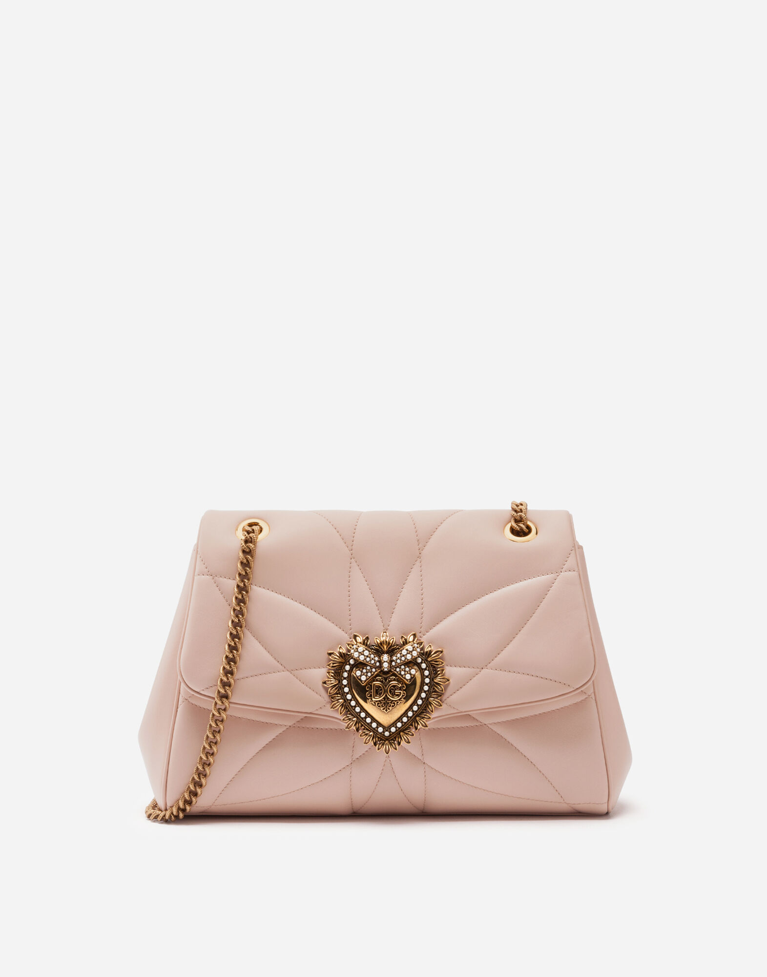 DOLCE&GABBANA DEVOTION ナッパレザー織ショルダーバッグ DOLCE&GABBANA DEVOTION ナッパレザー織ショルダーバッグ (Dolce