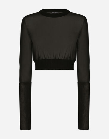 Dolce & Gabbana Pullover aus Viskose Schwarz FXM54TJAIM9