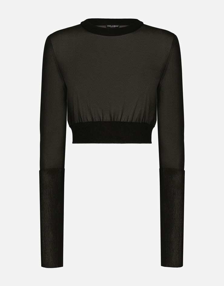 Dolce & Gabbana 비스코스 스웨터 블랙 FXM54TJAIM9