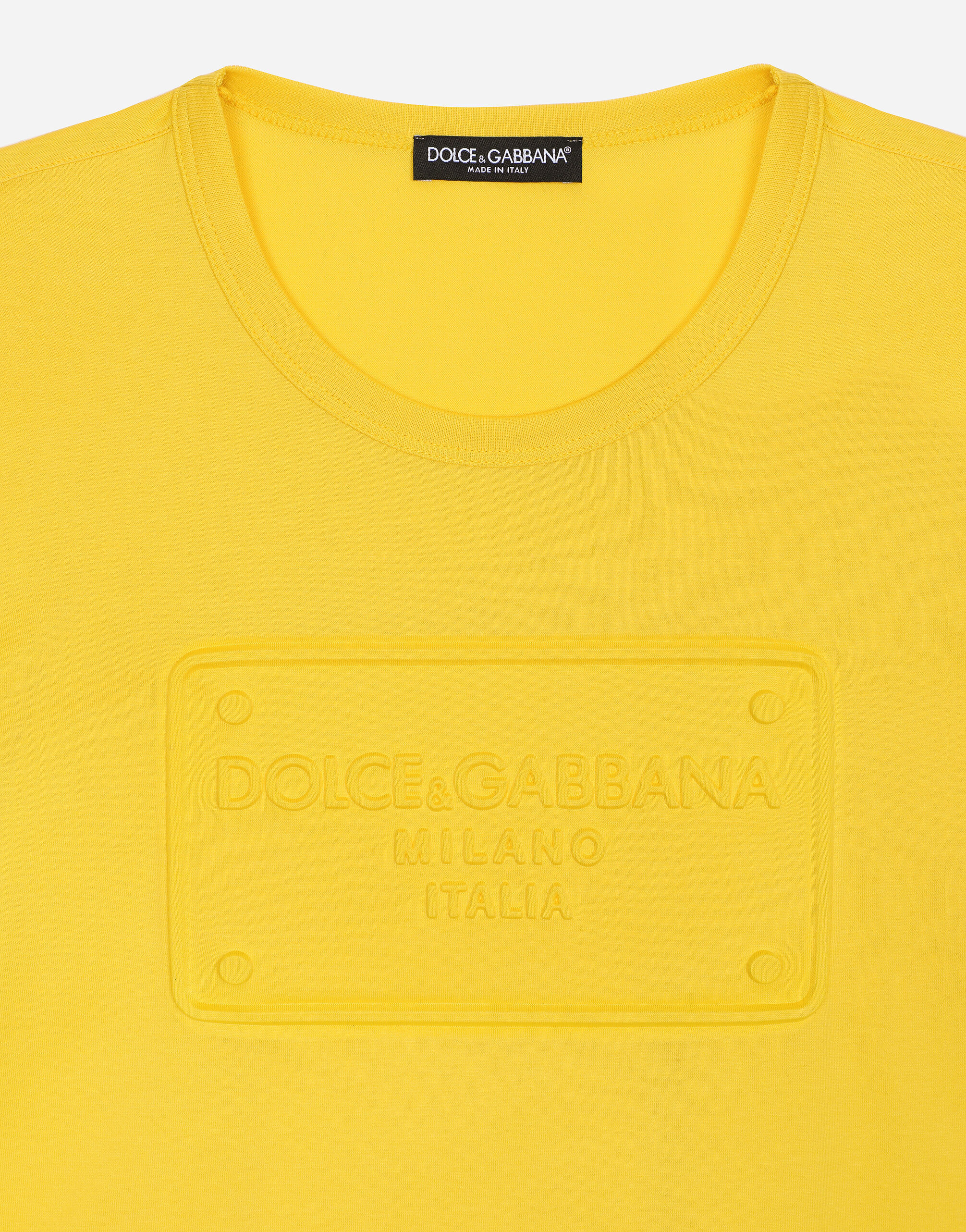 Dolce gabbana store yellow t shirt