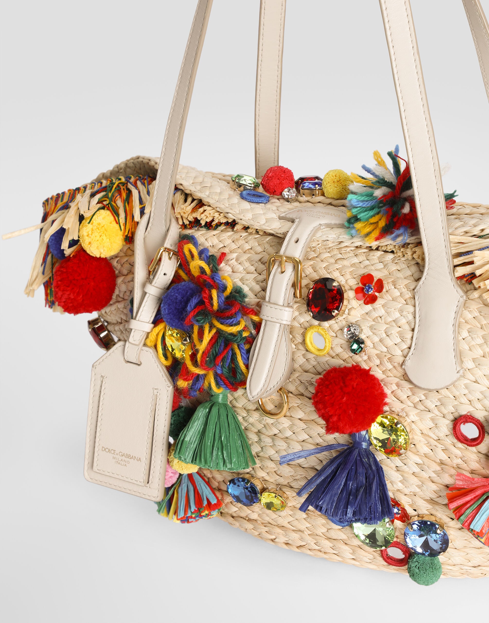 D&G カゴバック Coffa Capri bag with embroidery in Multicolor for Women