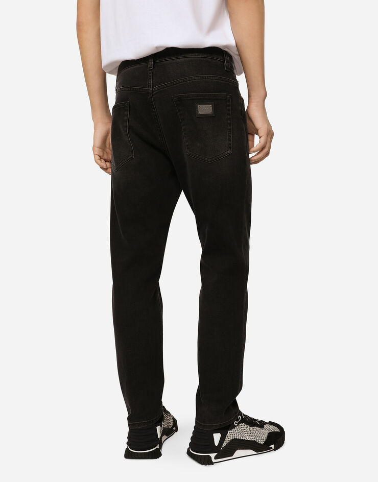 Dolce & Gabbana Loose gray wash stretch jeans Multicolor GYJDADG8HW4