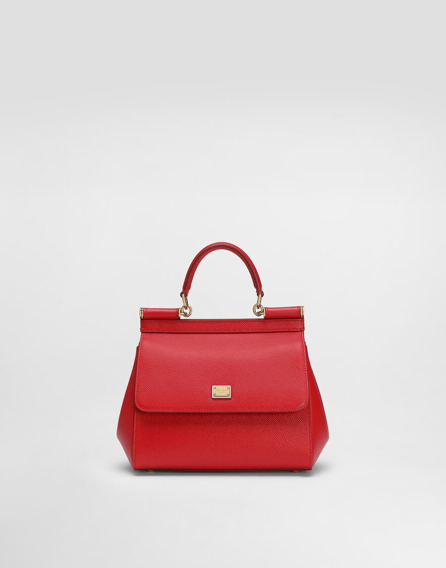 Small Sicily handbag in dauphine calfskin