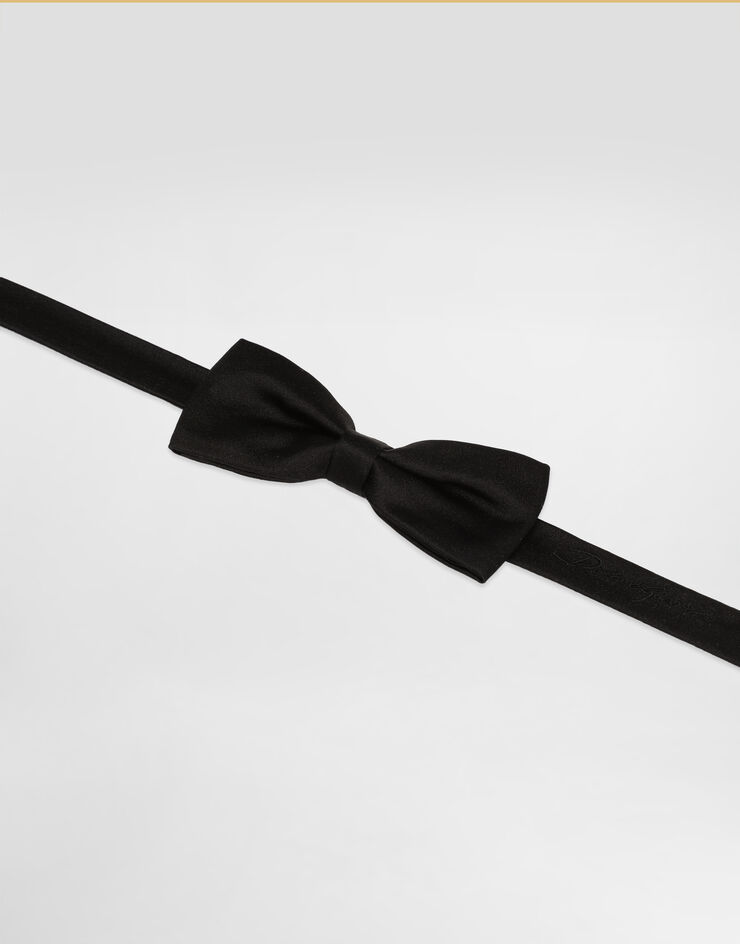 Dolce & Gabbana Fliege aus Seide Schwarz LB7A32FUM6E