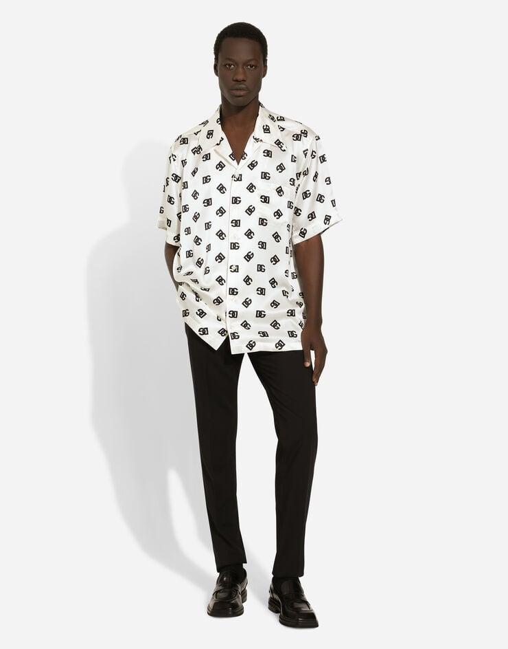 Dolce & Gabbana Stretch wool pants Black GY6UETGK321