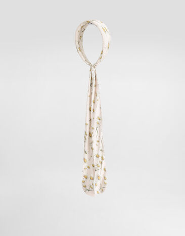 Dolce & Gabbana Daisy-print headband with trailing tails Print LB3L63FS8DK