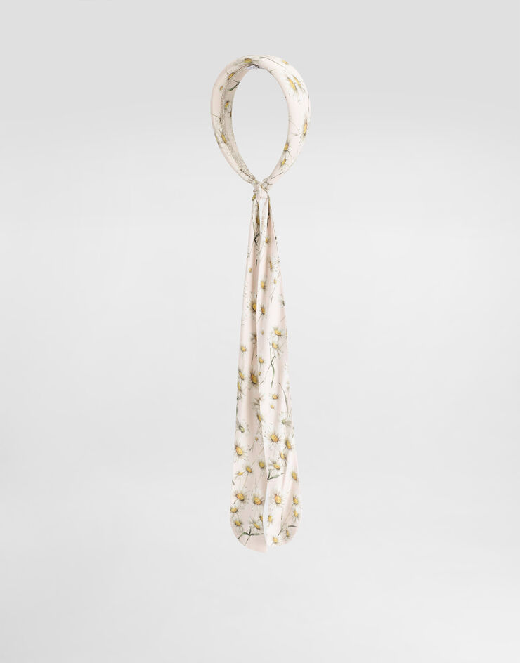 Dolce & Gabbana Daisy-print headband with trailing tails Print LB3L63FS8DK