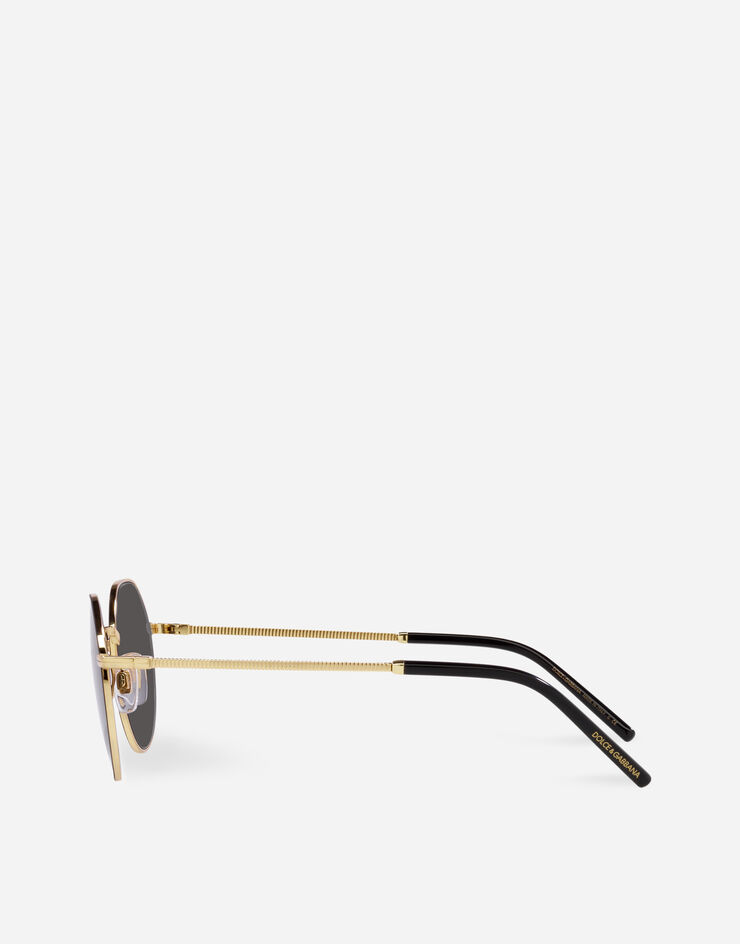 Dolce & Gabbana Gros Grain 太阳镜 金色与黑色 VG2286VA287