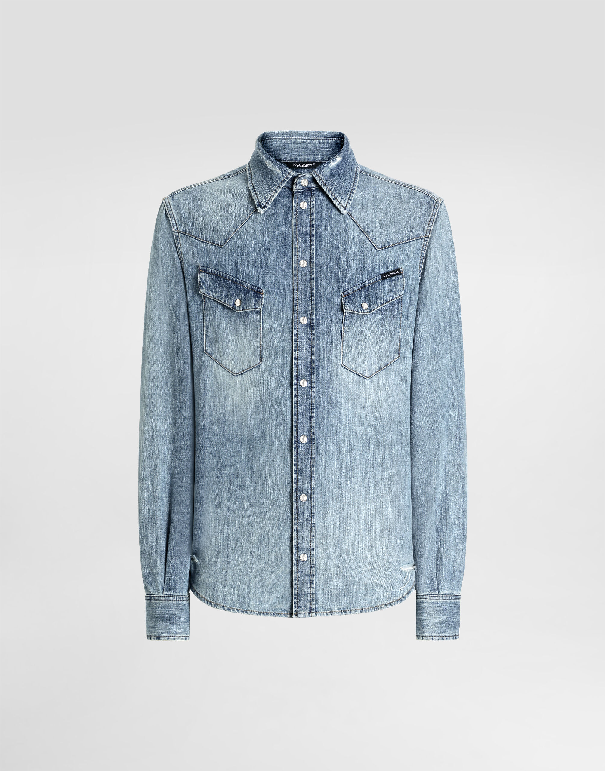 ドルチェ&ガッバーナ デニム&ARMANIシャツ Multicolorのメンズ Denim shirt | Dolce&Gabbana®
