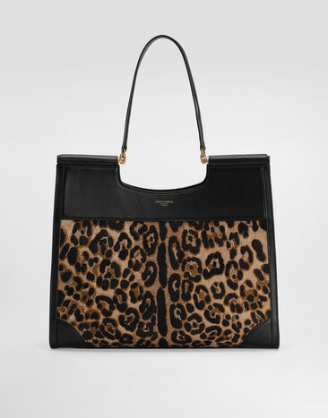 Dolce & Gabbana Sicily large shopping bag with embroidery Multicolor BB7727B6I37