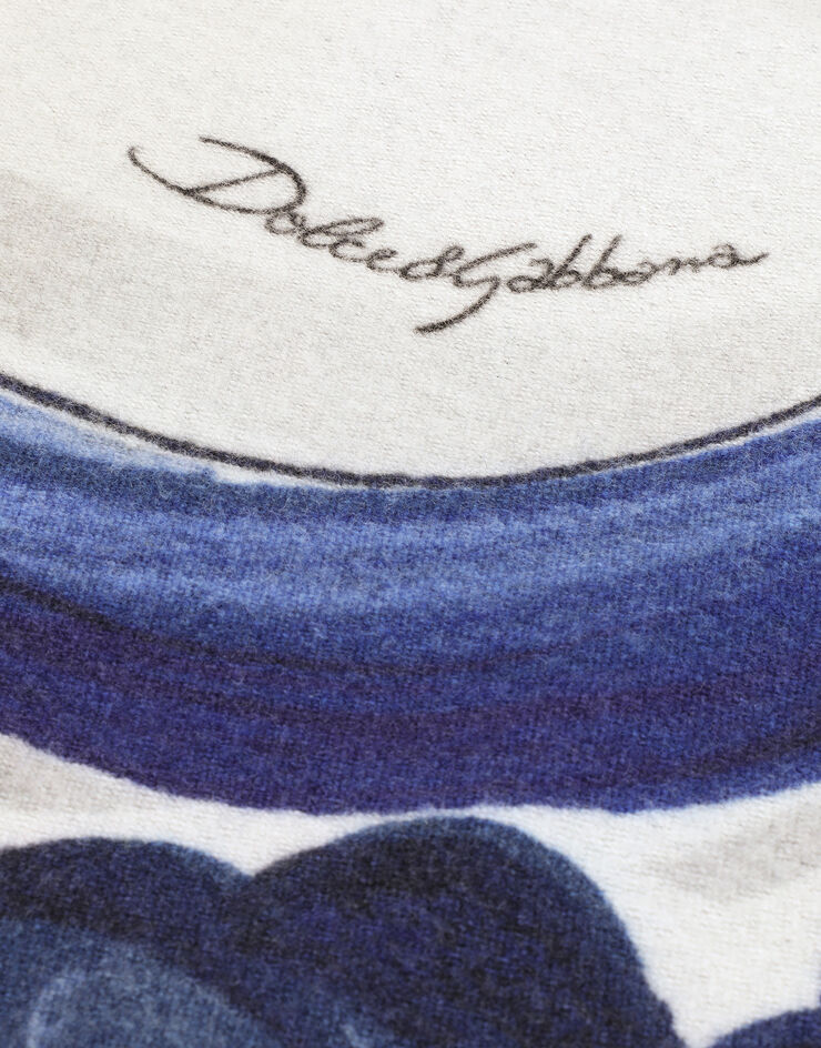 Dolce & Gabbana Silk and Wool Blanket Multicolor TCE012TCAB6