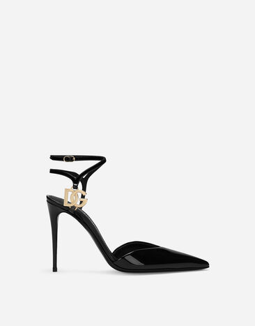 Dolce & Gabbana Zapato destalonado de charol Imprima CG0815AV804