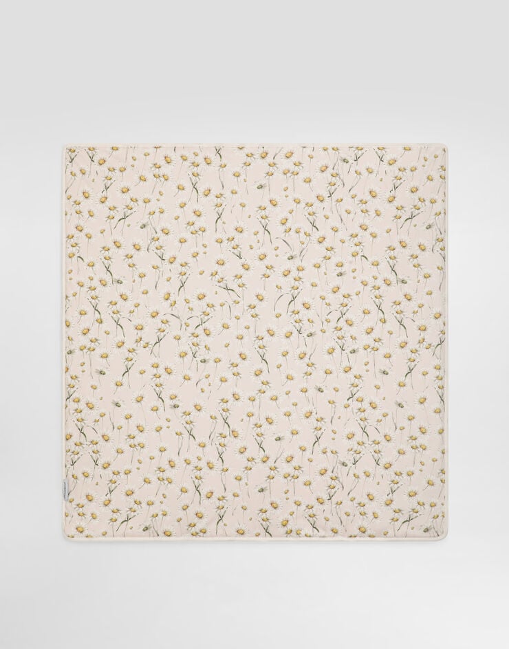 Dolce & Gabbana Daisy-print interlock blanket Print LNJAE7II7IO