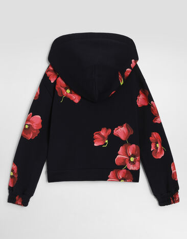 Dolce & Gabbana Poppy-print cotton sweatshirt  L5JWCSG7P7K