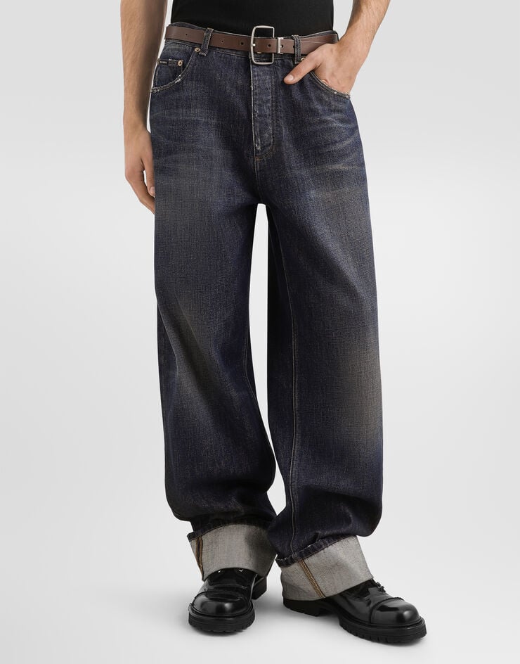 Dolce & Gabbana Pantalon en denim Dolce & Gabbana Pantalon en denim Multicolore GP247ZG8PO3