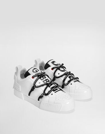 Dolce & Gabbana Portofino sneakers in calfskin and patent leather Multicolor CS2328AJ986