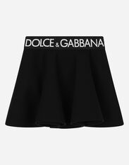 Dolce & Gabbana Circle miniskirt with branded elastic Rosa L5JP3JG7M7J