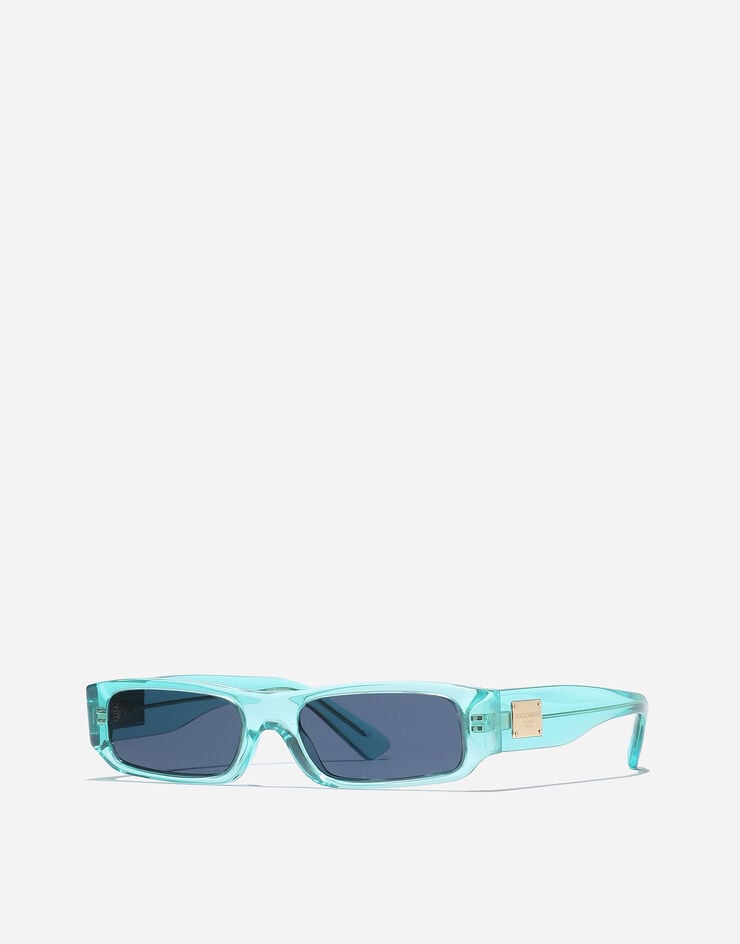 Dolce & Gabbana Sonnenbrille Surf Camp Transparentes Blau VG400MVP280