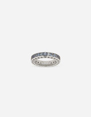 Dolce & Gabbana Anna ring in white gold 18kt with blue sapphires White WRQD3GWPAVE
