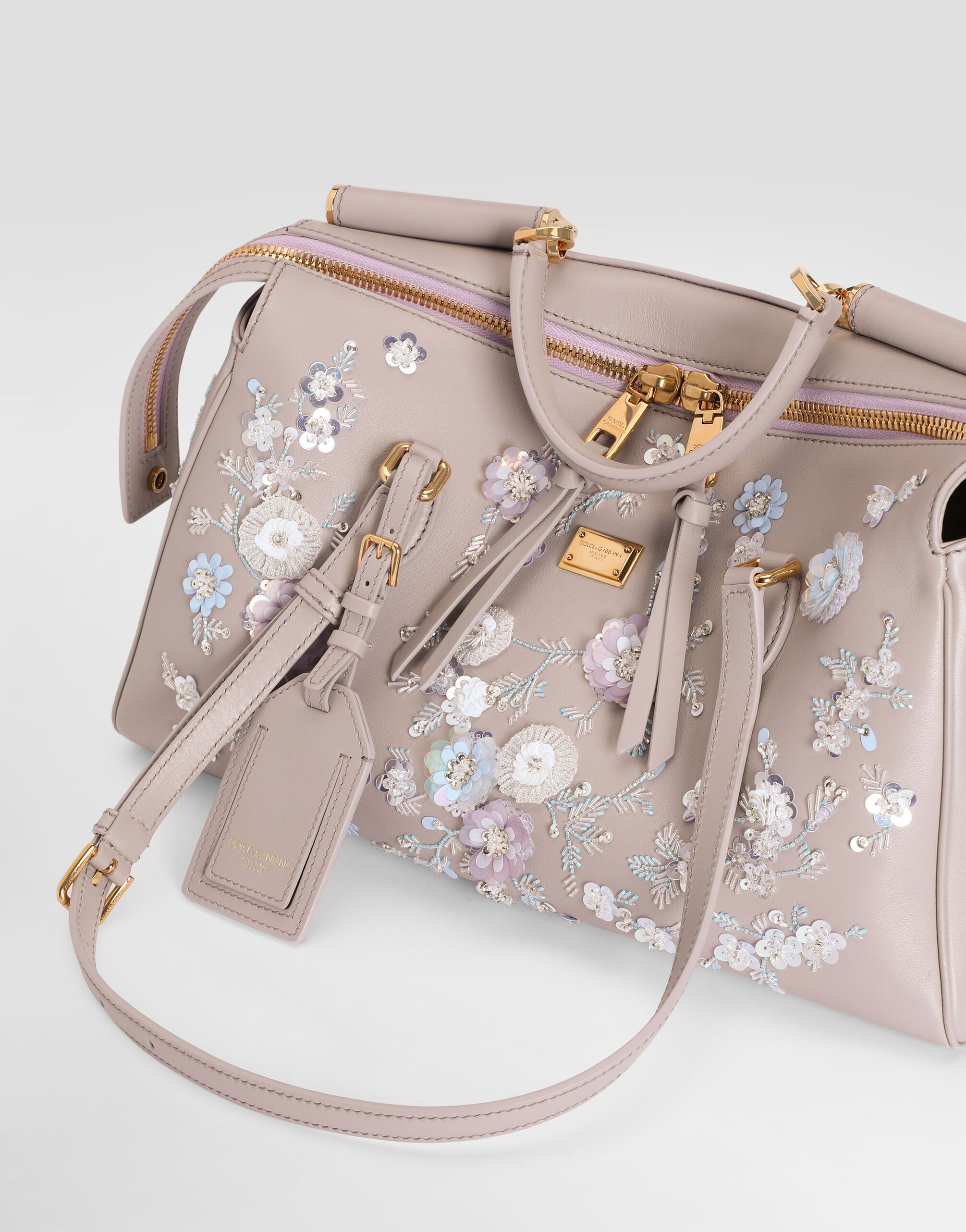 Medium Vittoria handbag with embroidery in Multicolor for Women
