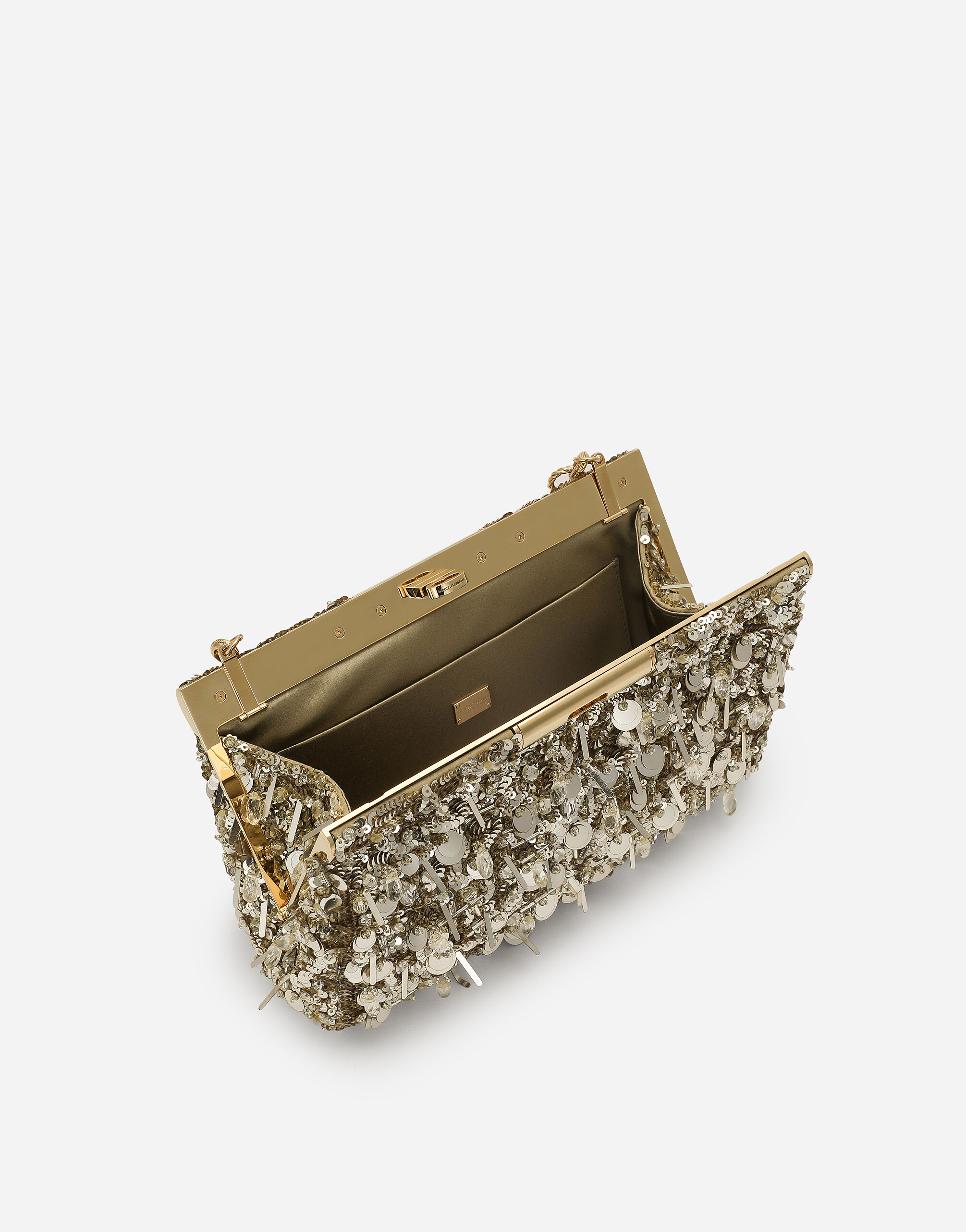 Medium Marlene shoulder bag in Gold for Women