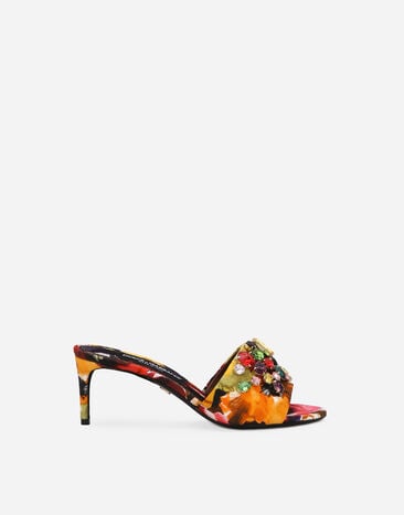 Dolce & Gabbana Mule de brocado Multicolor CR1686AR422