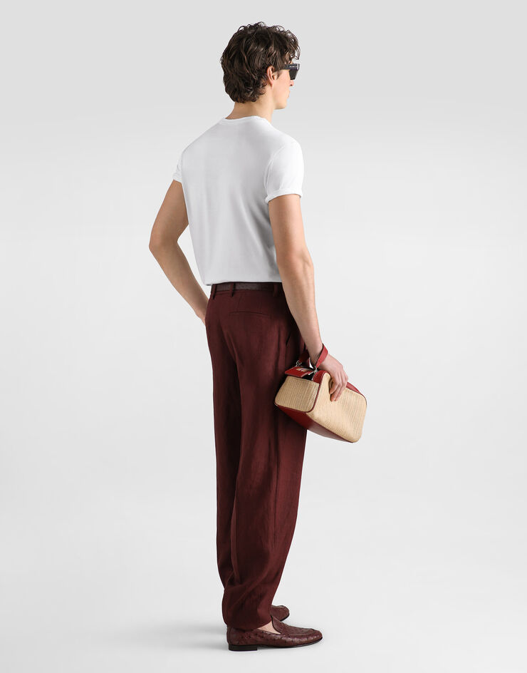 Dolce & Gabbana Linen trousers Dolce & Gabbana Linen trousers Multicolor GP10DTFU4JB