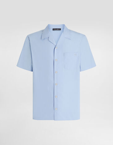 Dolce & Gabbana Hawaii cotton shirt Azure G5NK2ZGJ745
