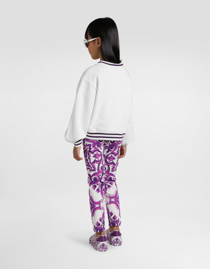 Dolce & Gabbana Majolica-print interlock leggings Multicolor L5JP5BHPGF4