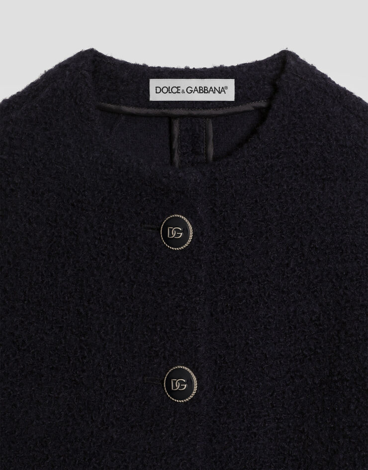 Dolce & Gabbana Bouclé coat Blue L54C61FUZDZ