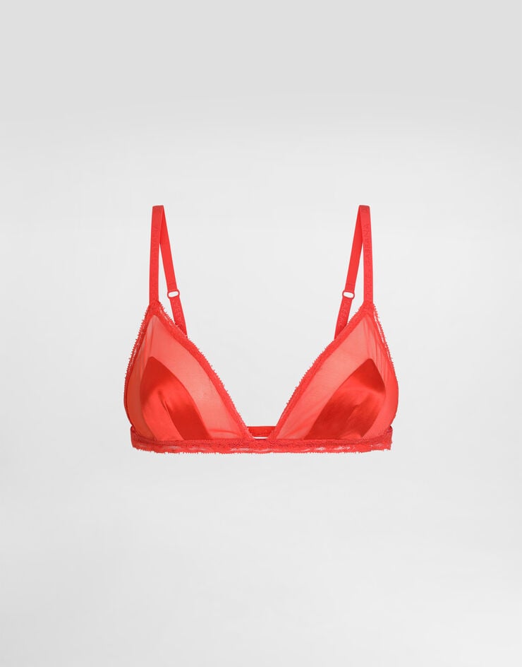 Dolce & Gabbana Satin bra Orange O1F45TONP15