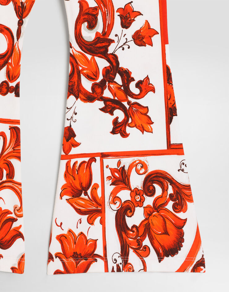 Dolce & Gabbana Majolica-print interlock leggings Multicolor L5JPI9G7P4I